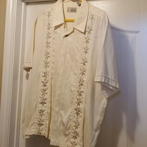 Cubavera Short Sleeved Button Down Shirt